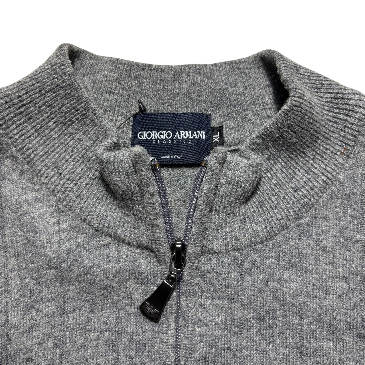 vintage GIORGIO ARMANI logo patch drivers knit