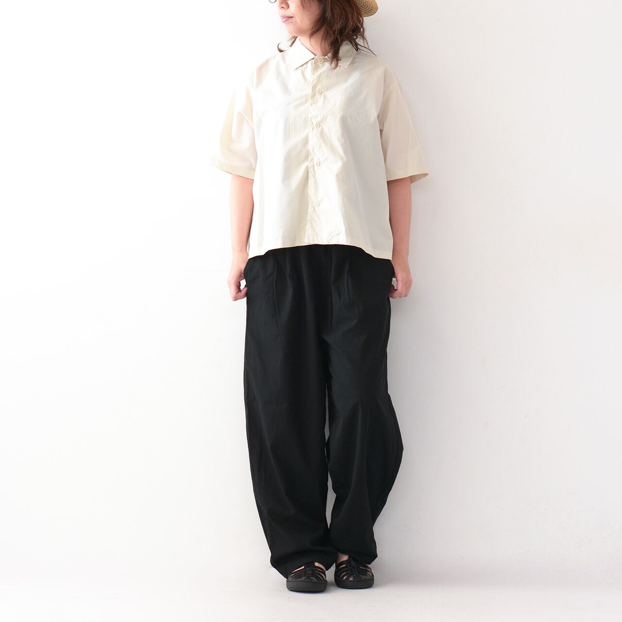 DANTON [ダントン] W HALF SLEEVE SHIRT [DT-B0223CPL] ハーフスリーブ 