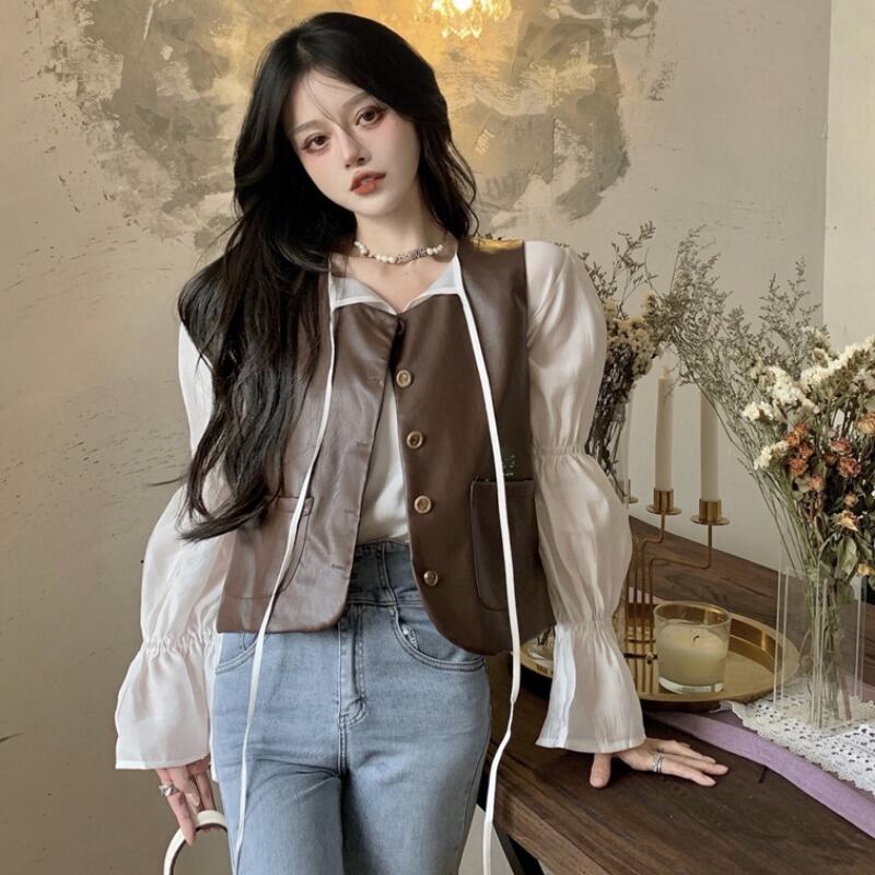 サマースタイルスリーブ長袖レザー薄手 ロング 夏物 YY-ファッション47426120359