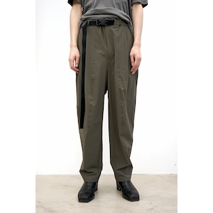 [The Viridi-anne] (ザヴィリディアン) VI-3562-04 WATER-REPELLENT STRETCH WIDE PANTS (DARK OLIVE)
