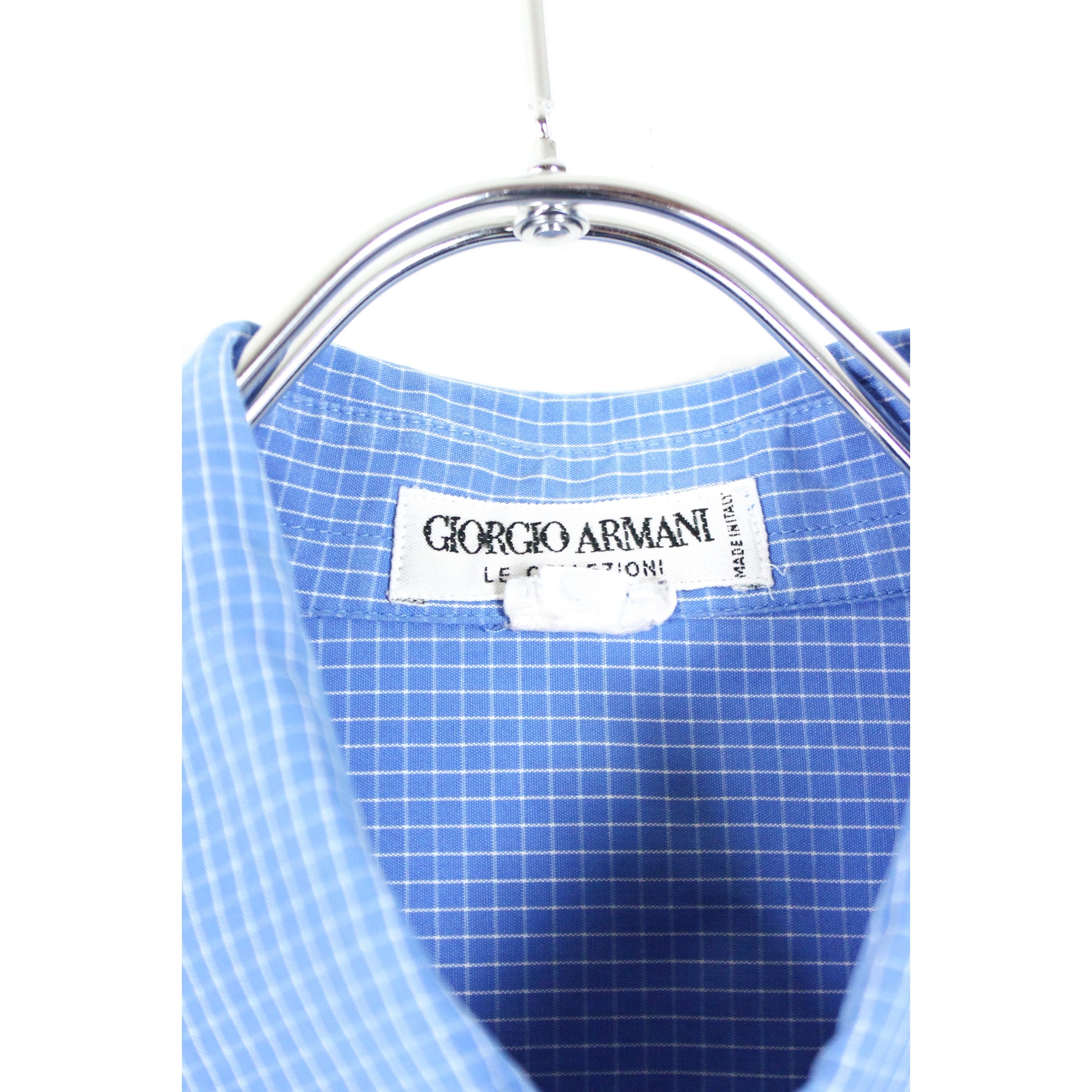 GIORGIO ARMANI グラフチェックシャツ Made In ITALY 【0161】 | cv