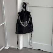 【受注予約：4月下旬入荷予定】logo nylon bag/black