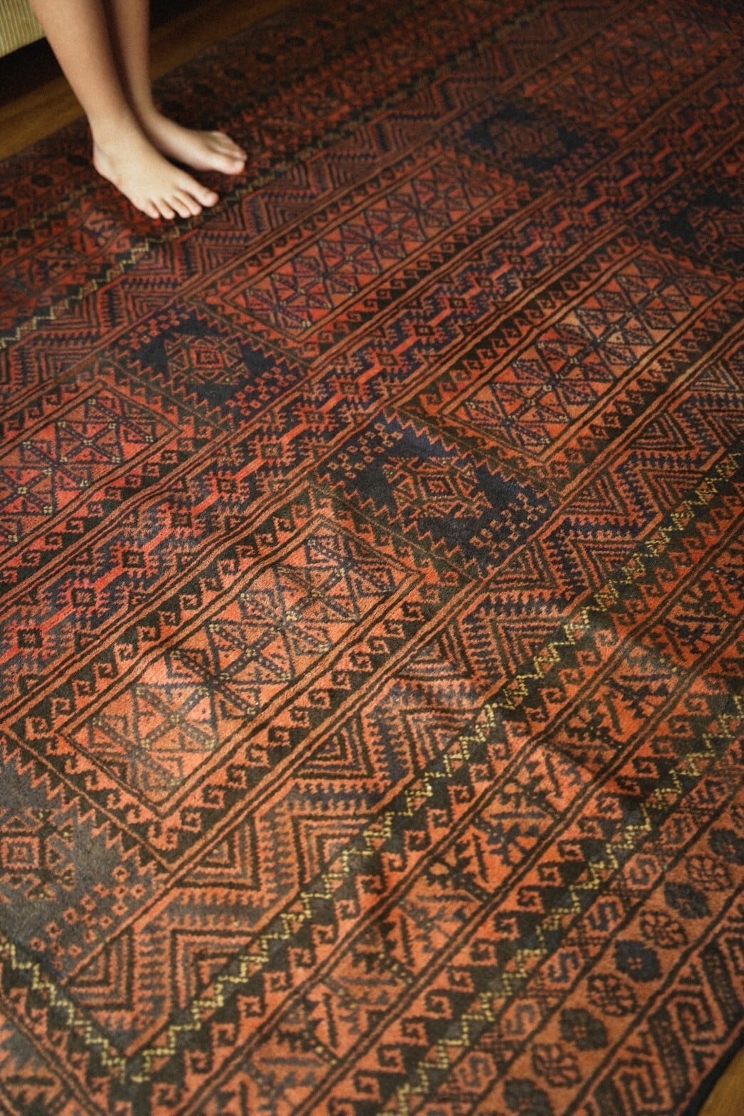1155-Vintage Yaqub khani Baluch rug | 手織りのヴィンテージラグ専門