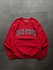 OHIO STATE カレッジスウェット 赤 Sサイズ USA古着 NCAA オハイオステイト