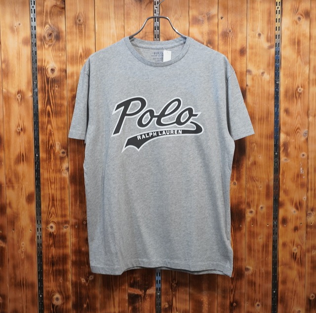 ralphlauren スクリプトロゴ Tシャツ グレー S classic fit ラルフローレン