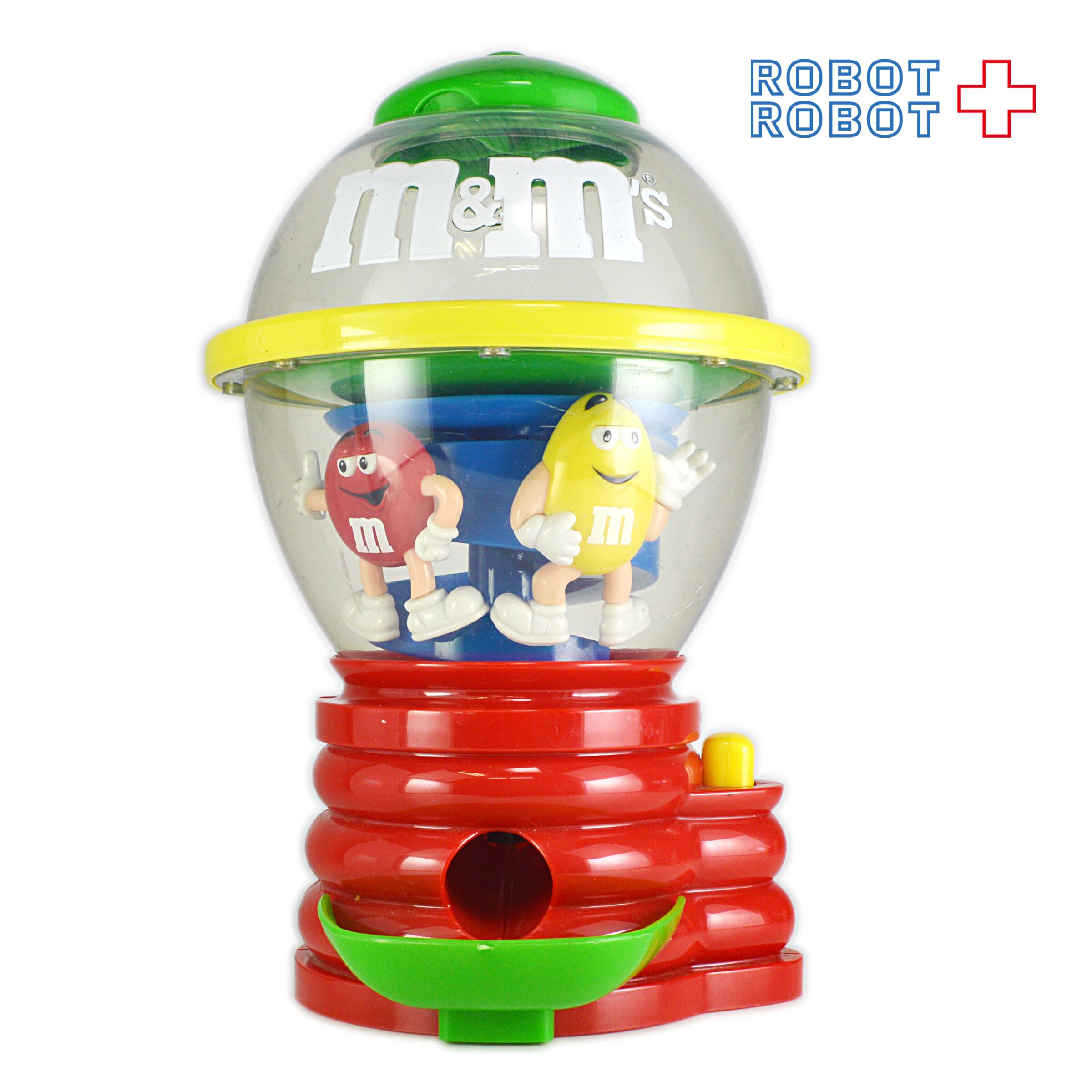 【T】m&m's　イエローマン　ファンマシーン　お菓子ディスペンサー　2点セット M&M's ディスペンサー ファンマシーン レッド＆イエロー | ROBOTROBOT