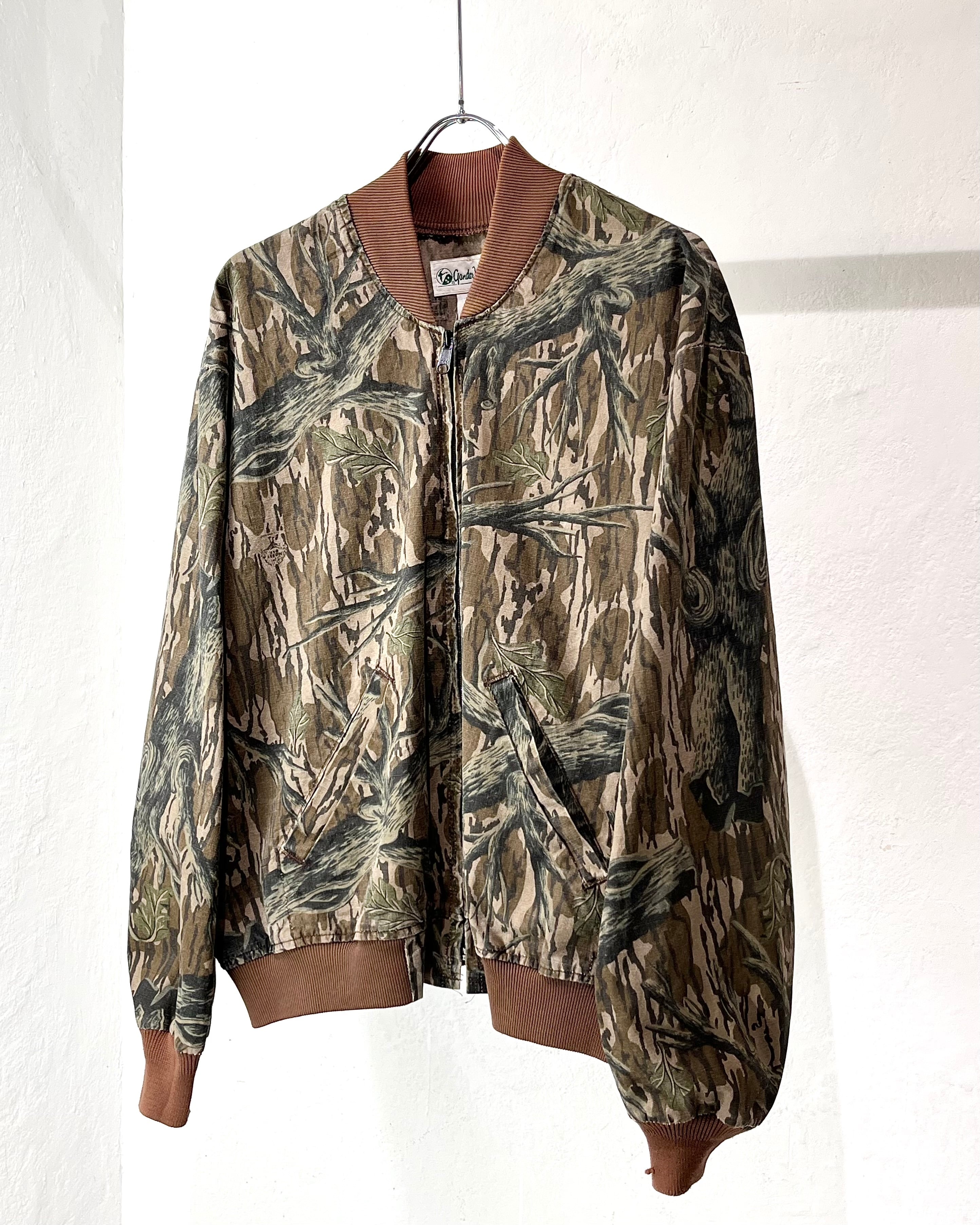 90s Gander Mountain Real Tree Camo Rip-Stop Zip-up Blouson