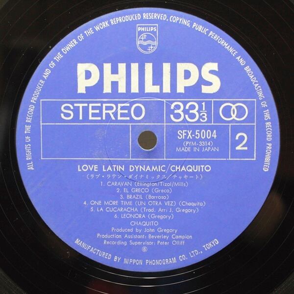 Chaquito / Love Latin  Dynamic [SFX-5004] - 画像5