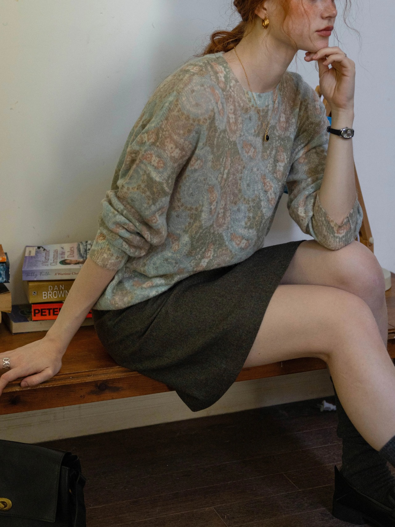 Brume Paisley Alpaca Knit F0811