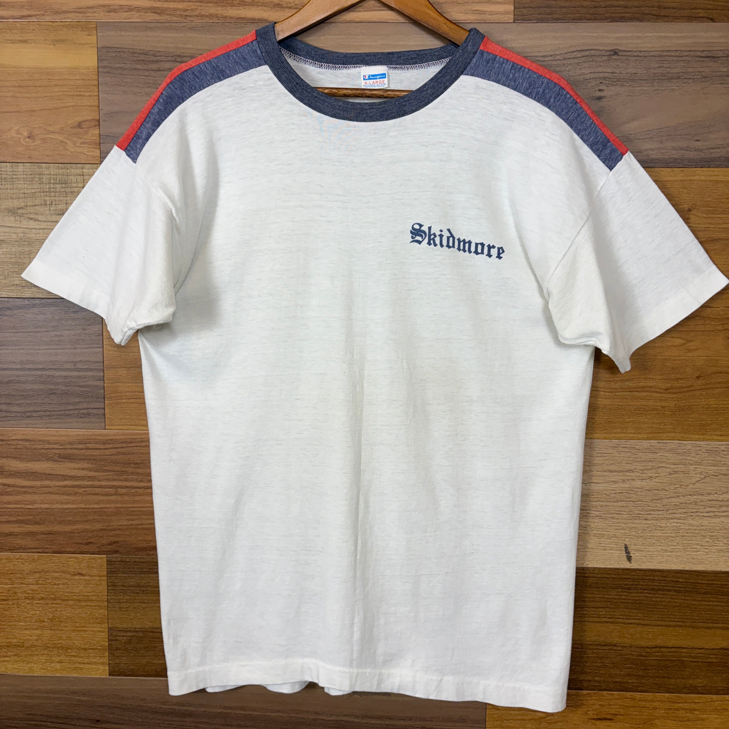 USA製 70s Champion チャンピオン バータグ メッセージ T-sh Tシャツ