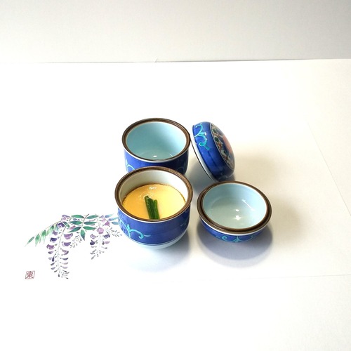 染錦牡丹絵茶碗蒸し2個セットの商品画像3