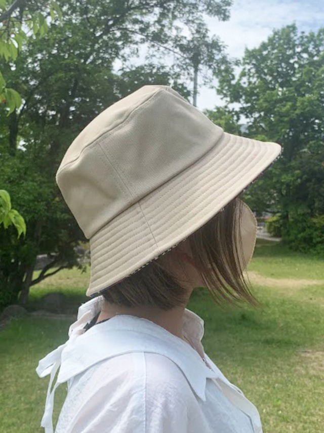 バケットハット（ベージュ チノクロス）