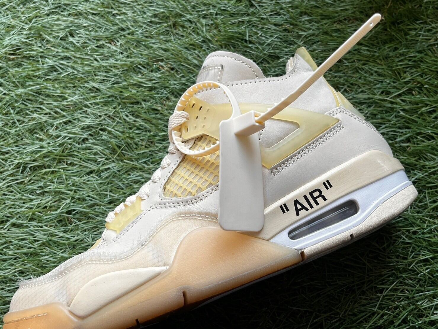 NIKE × OFF-WHITE W AIR JORDAN 4 RETRO SP SAIL CV9388-100 24.5cm 