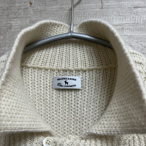 MAATEE&SONS マーティーアンドサンズ 22AW CASHMERE LOW GAUGE POLO