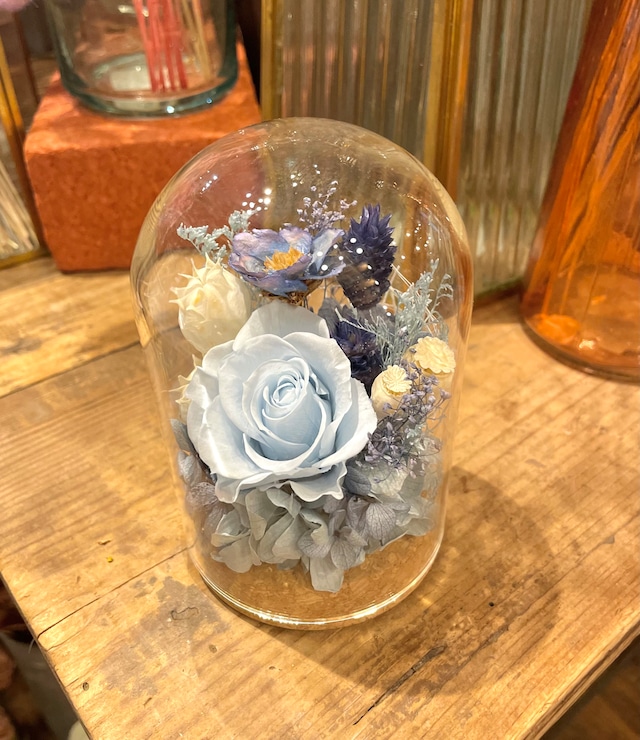 Rosy Glass Dome S【スカイブルー】