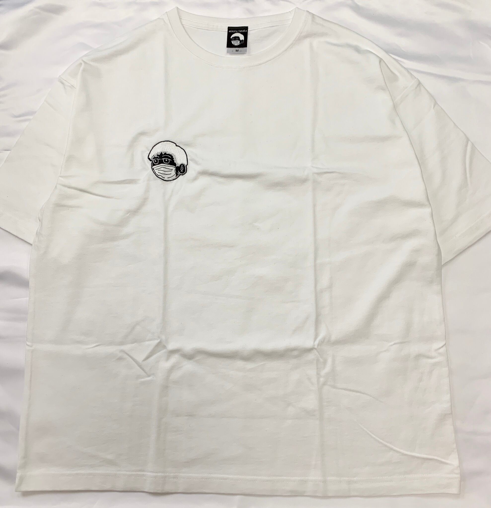 モノクロ田中くんTシャツwhite