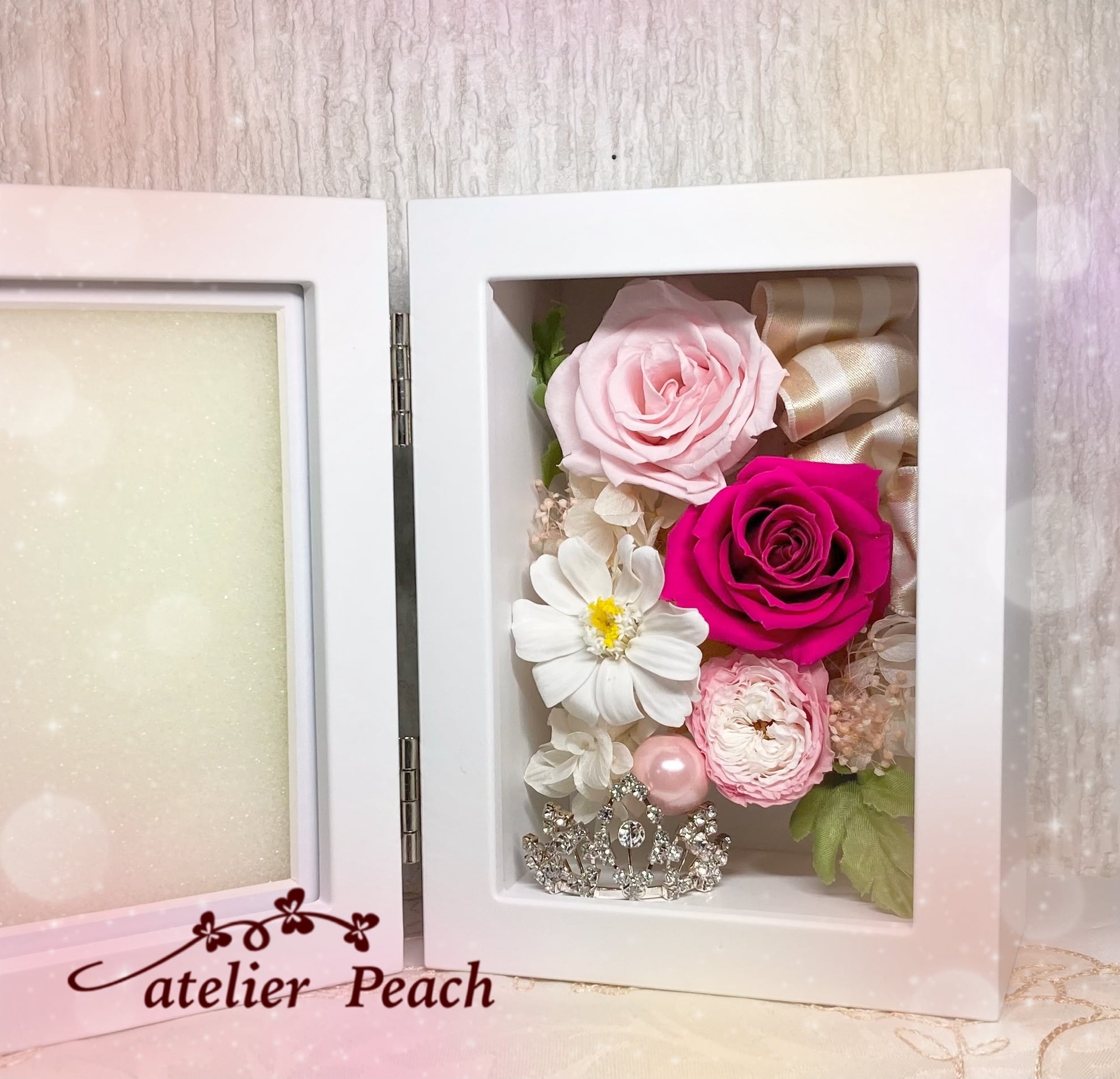 ラプンツェルのフォトフレーム/ティアラ付き | アトリエpeach
