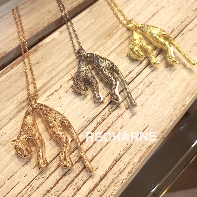 Hawaii an panther necklace シルバーカラー