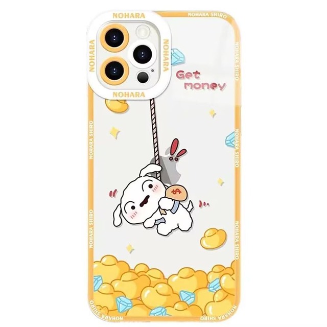 かわいい iphone se 第2世代 第3世代 用 ケース クレヨンしんちゃん スマホケース しんちゃん アイフォン7 8 SE 2 3 用 カバー 4.7インチ TPU クリアケース バンパー 薄型 超軽量 レンズ保護 iPhone 7/8/SE2/SE3 用 透明 A