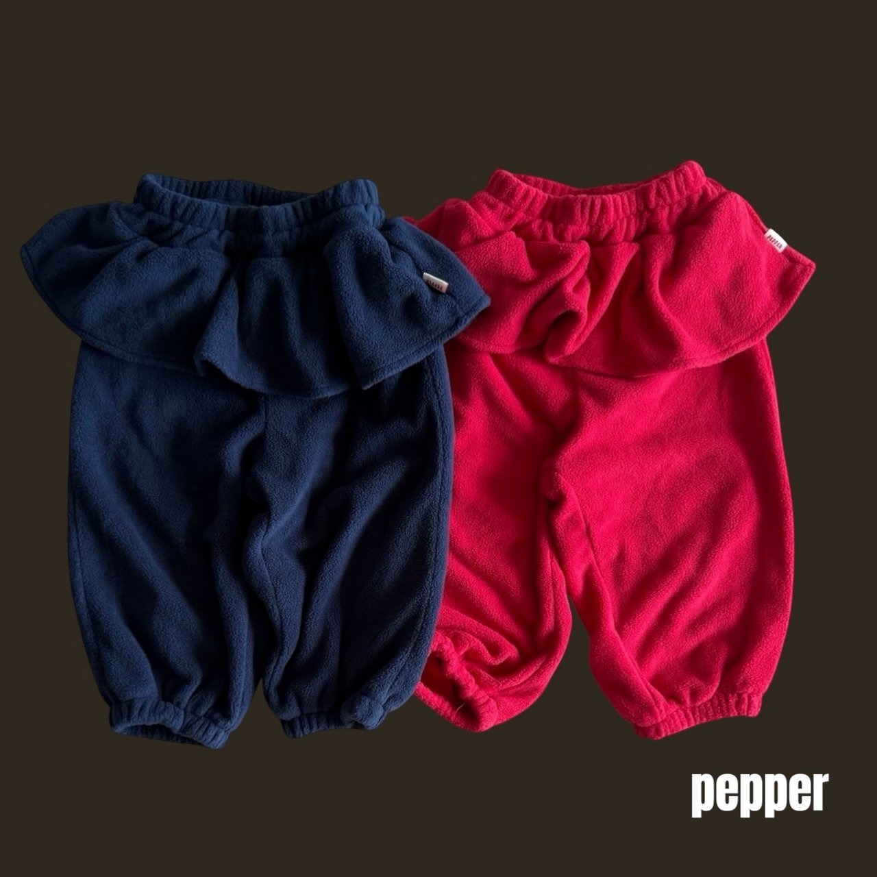 ペッパー / PEPPER / チェリーフリルジョガーパンツ / 韓国子供服 / キッズ / 26winter〖取寄〗*XS~XL*