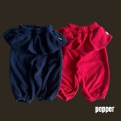 ペッパー / PEPPER / チェリーフリルジョガーパンツ / 韓国子供服 / キッズ / 26winter〖取寄〗*XS~XL*