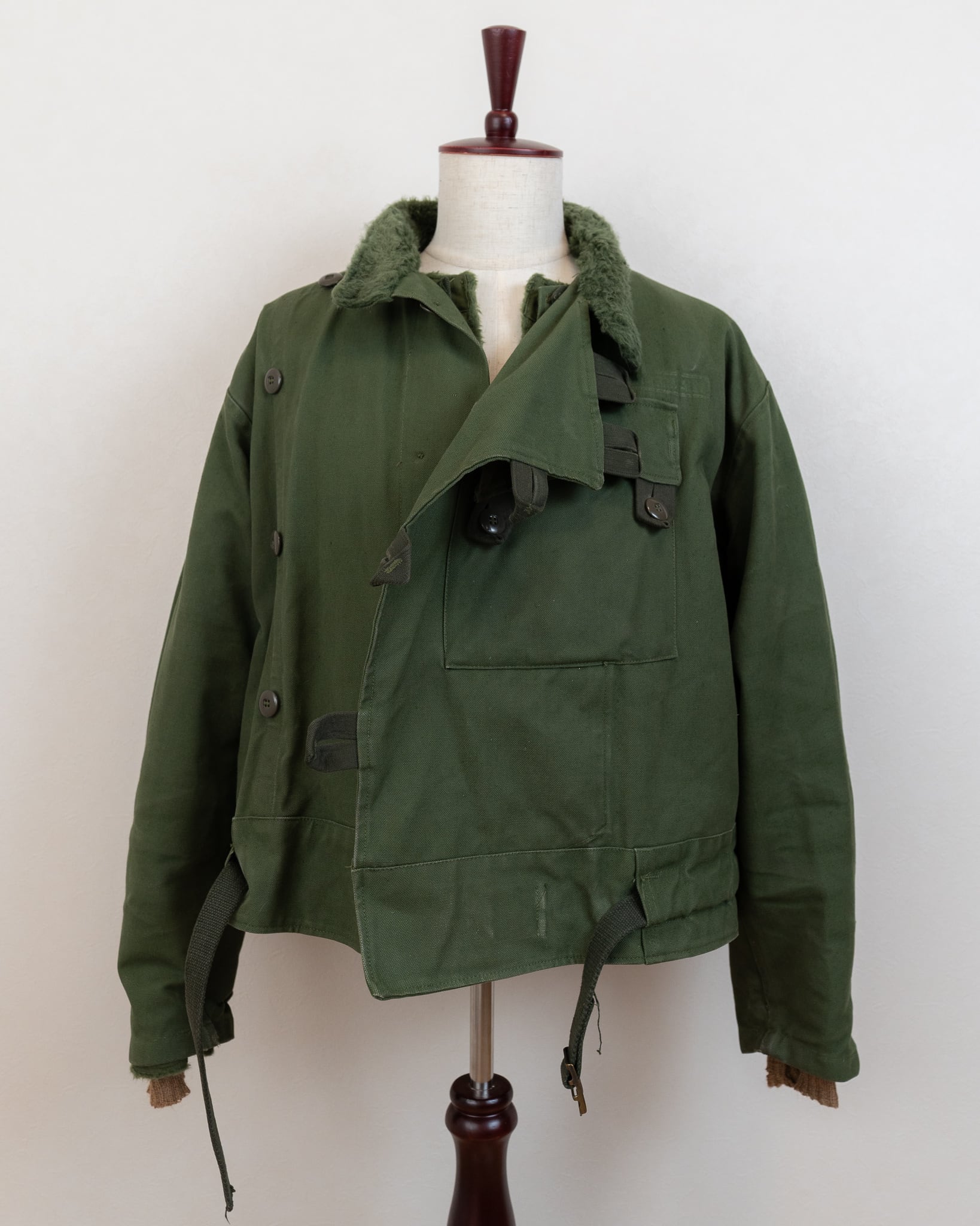 肘ダメージ品 60-70's Swedish Army Motorcycle Jacket 