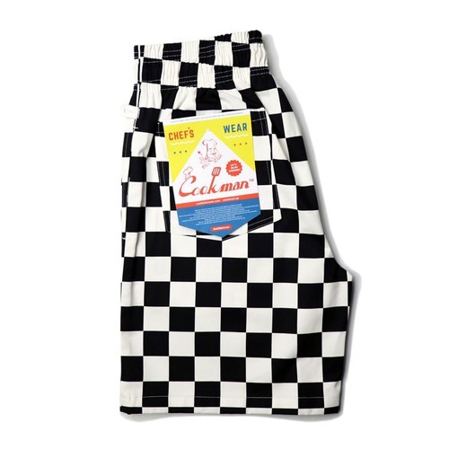 COOKMAN (クックマン) Chef Pants Short Checker (シェフパンツショート) チェッカー 231-11945