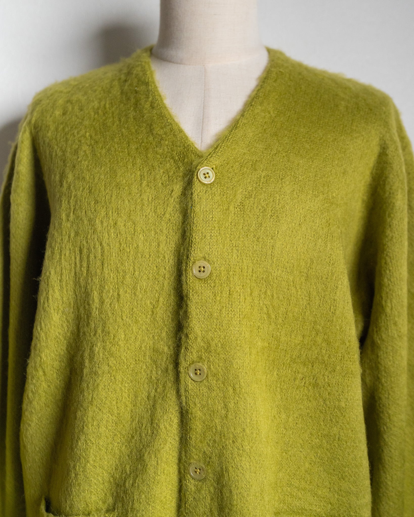 TOWN CRAFT】Solid Shaggy Cardigan 