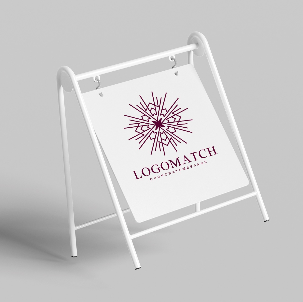 神々しい光のロゴ