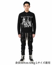 カテドラルプリント ヘンリーネックロンT(LS00005)