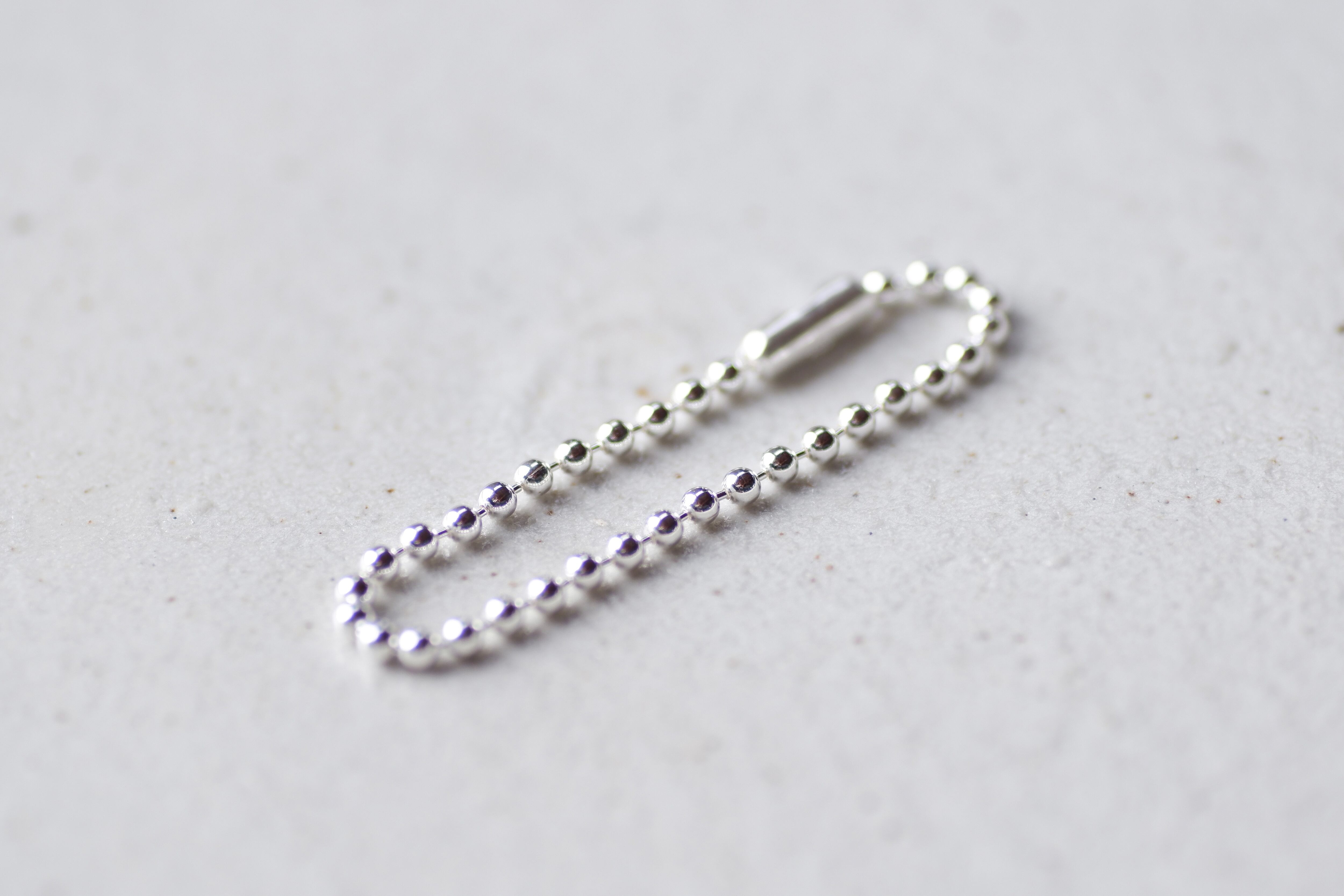 SV925 シルバー キーホルダー ボールチェーン 幅2.0mm 10cm 3本 ORDER】Keychain SV925 <2.3mm/10cm> / キーホルダー用ボールチェーン