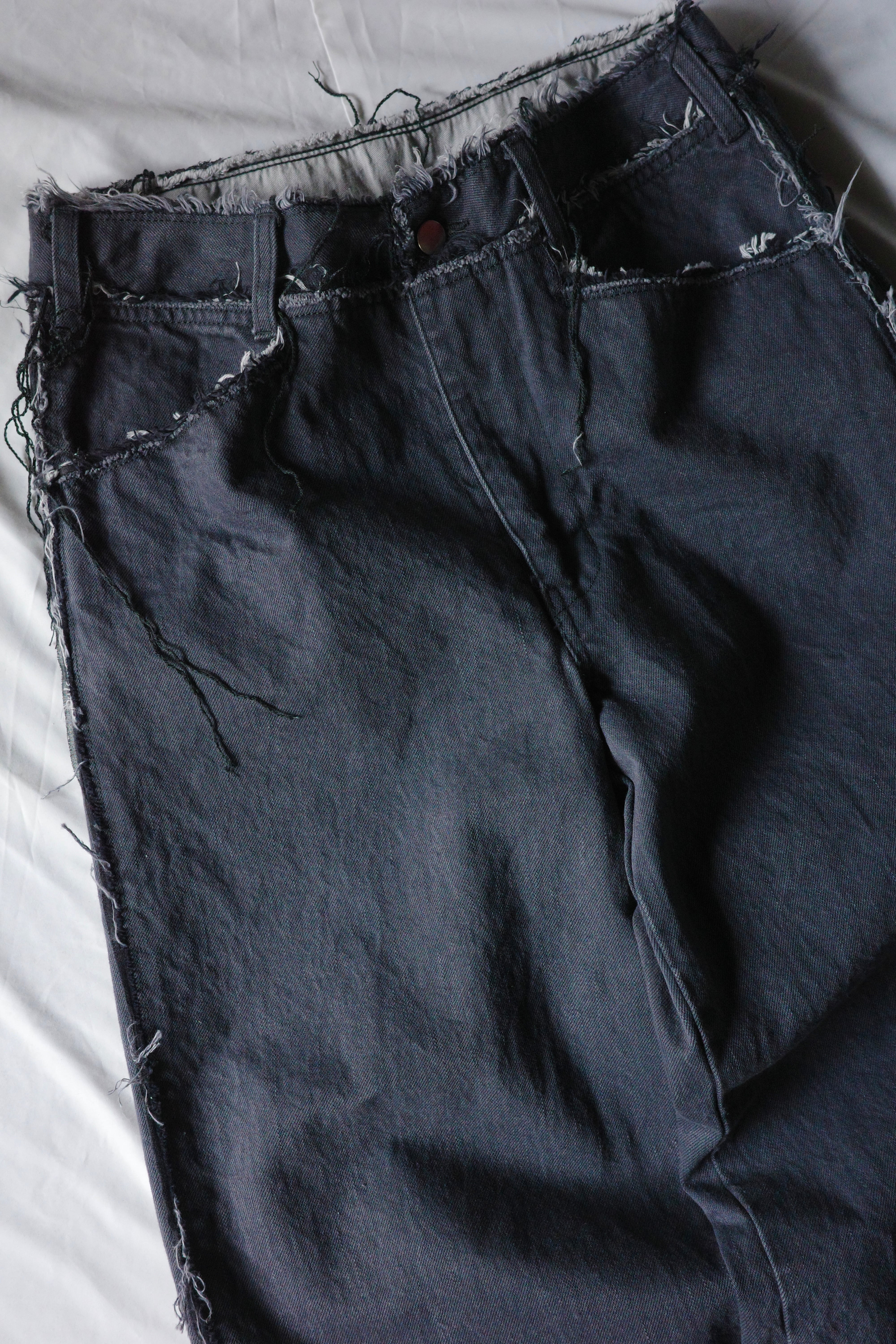 Midorikawa【DENIM PANTS -BLACK-】 | lloomm