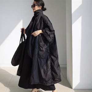 スタンドカラーオーバーサイズコート 01196