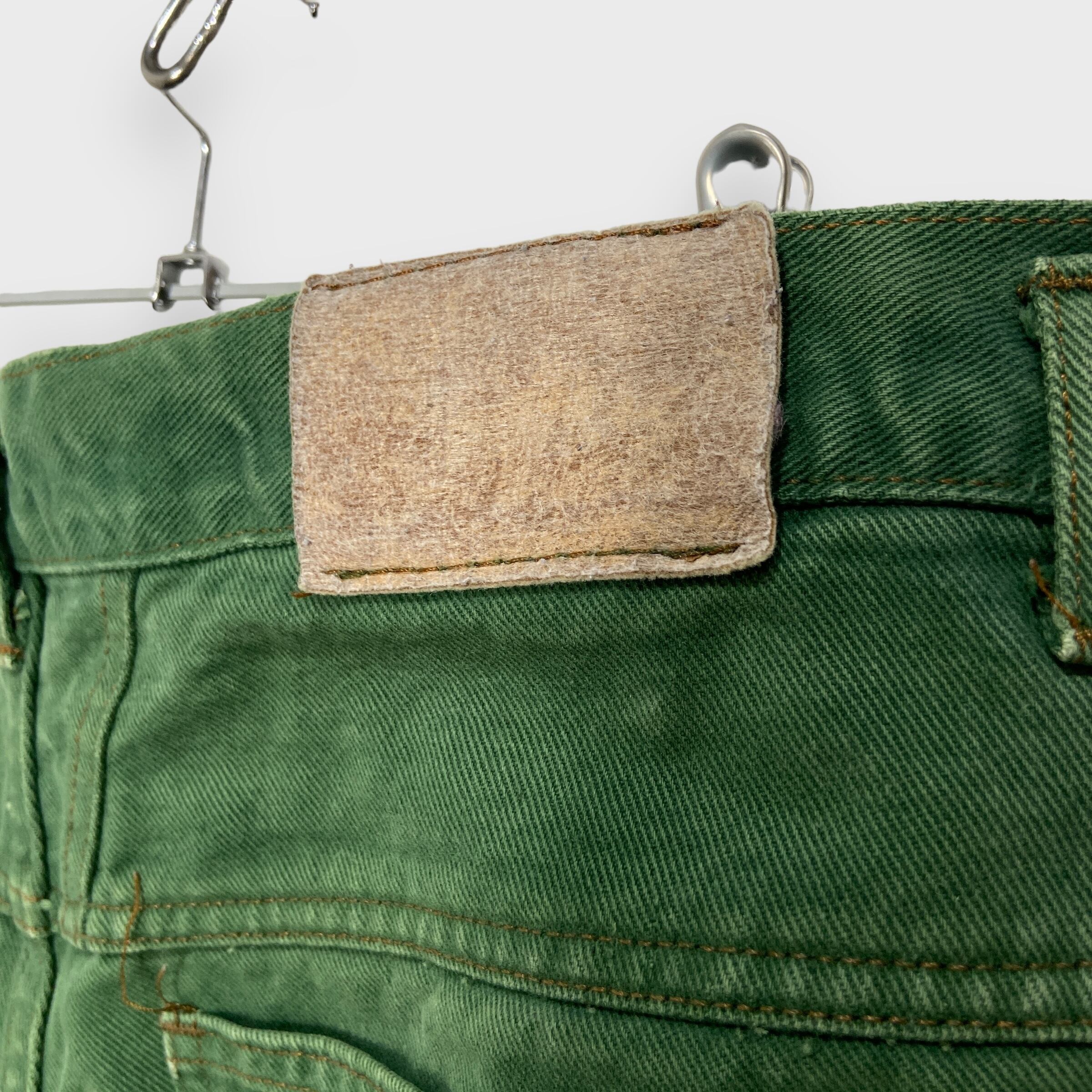 90s マリテフランソワジルボー カラーデニムショーツ フェード 雰囲気