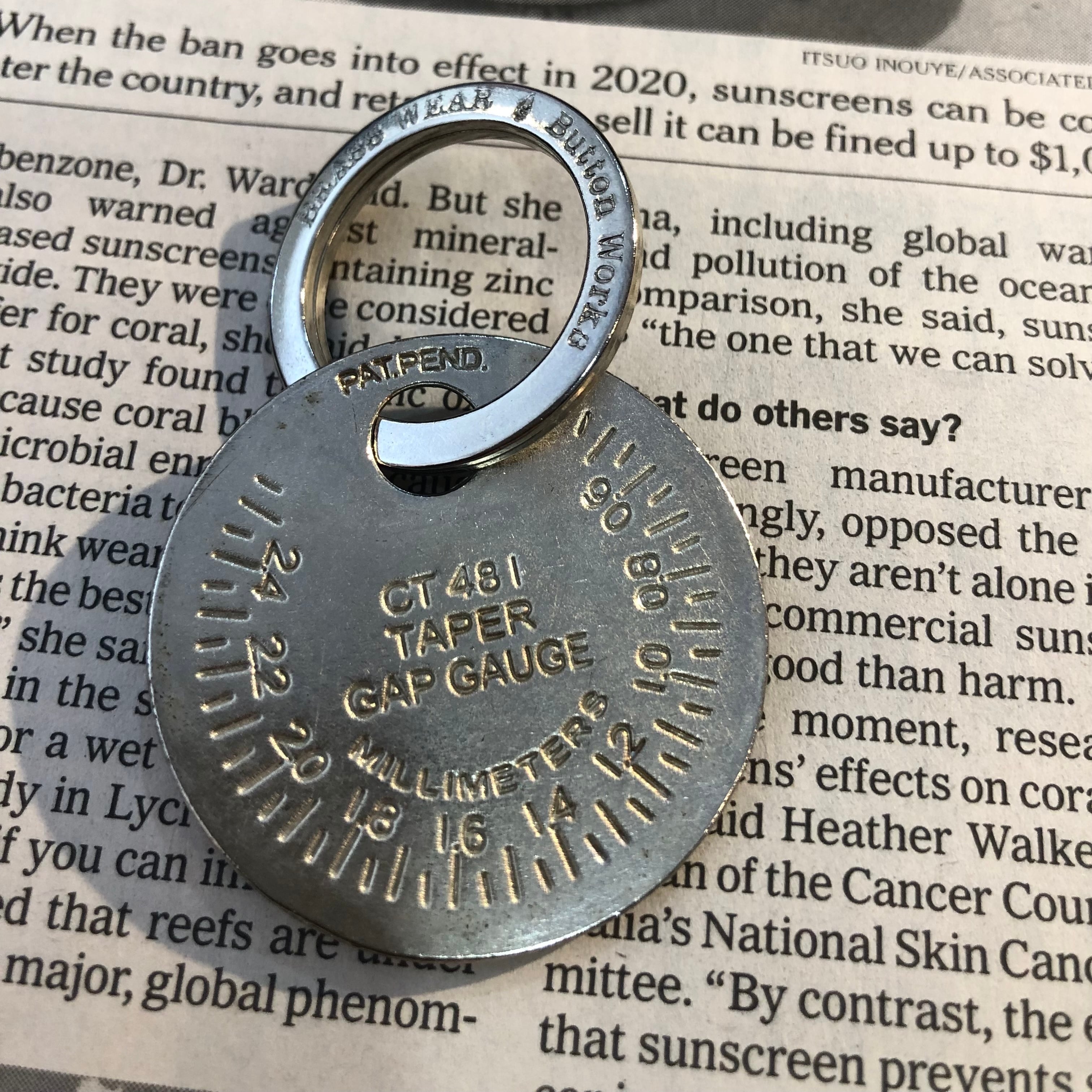 BUTTON WORKS】VINTAGE KEYHOLDER 