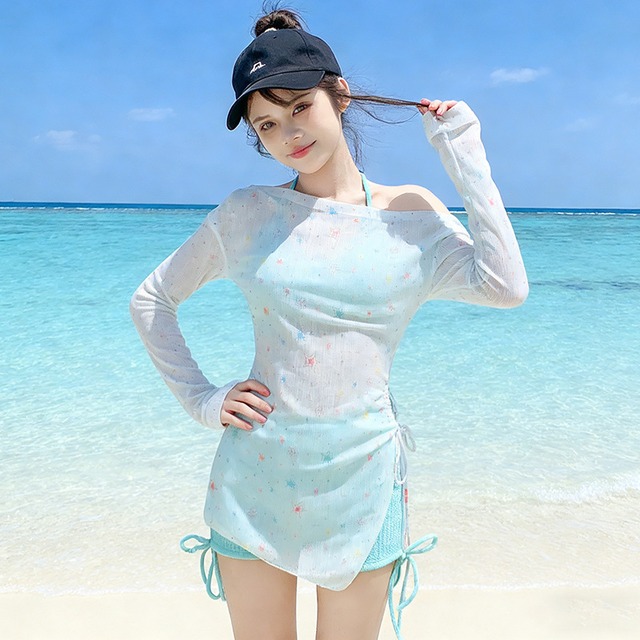 【水着】 水着 ビキニ 可愛い おしゃれ レディース 韓国 水着 ラッシュガード 大人 かわいい  体型カバー 着痩せ 20代 30代 40代 50代  水着ビキニ マイクロビキニ セクシー 水着 海 ビーチ プール リゾート スイムウェア ラッシュガード 3点セット ターコイズブルー 水色 イエロー 黄色 S M L XL