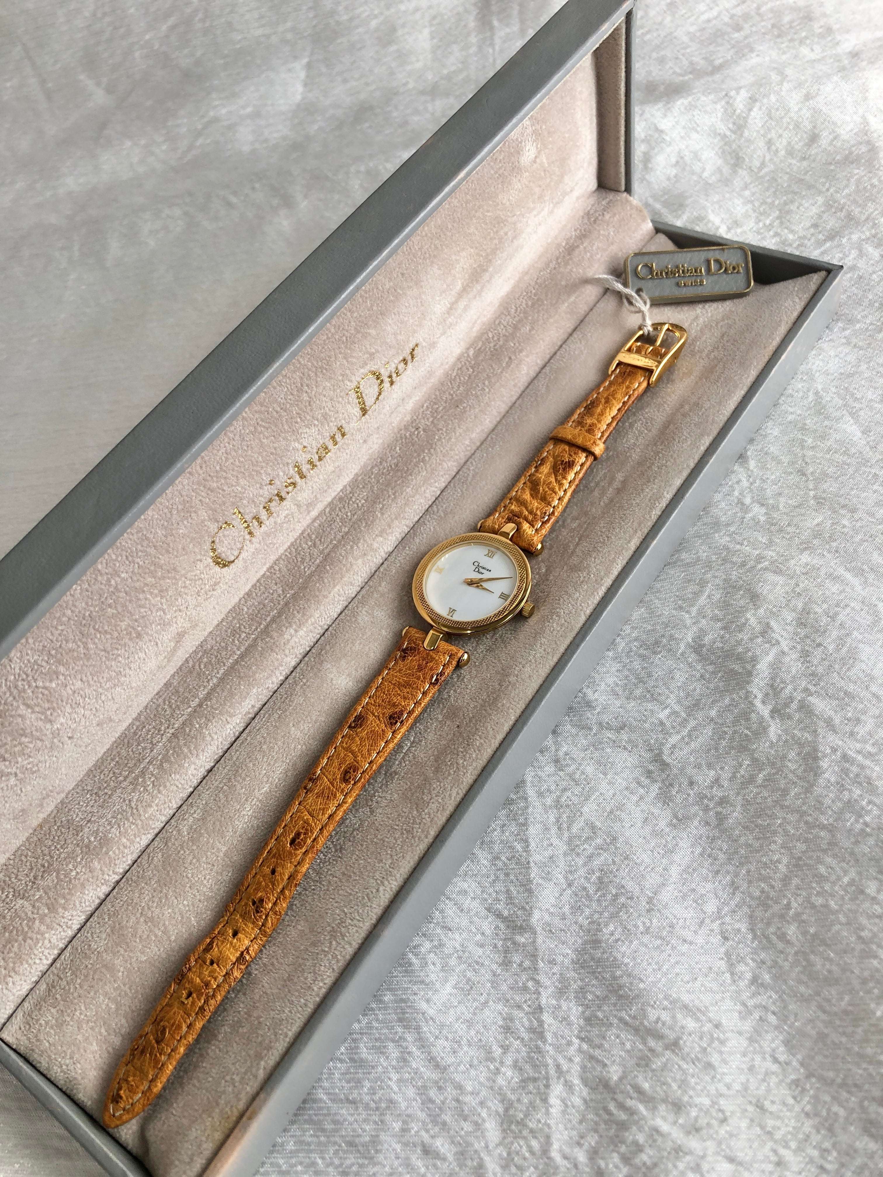 Christian Dior クリスチャン ディオール 腕時計 ゴールド ブラウン