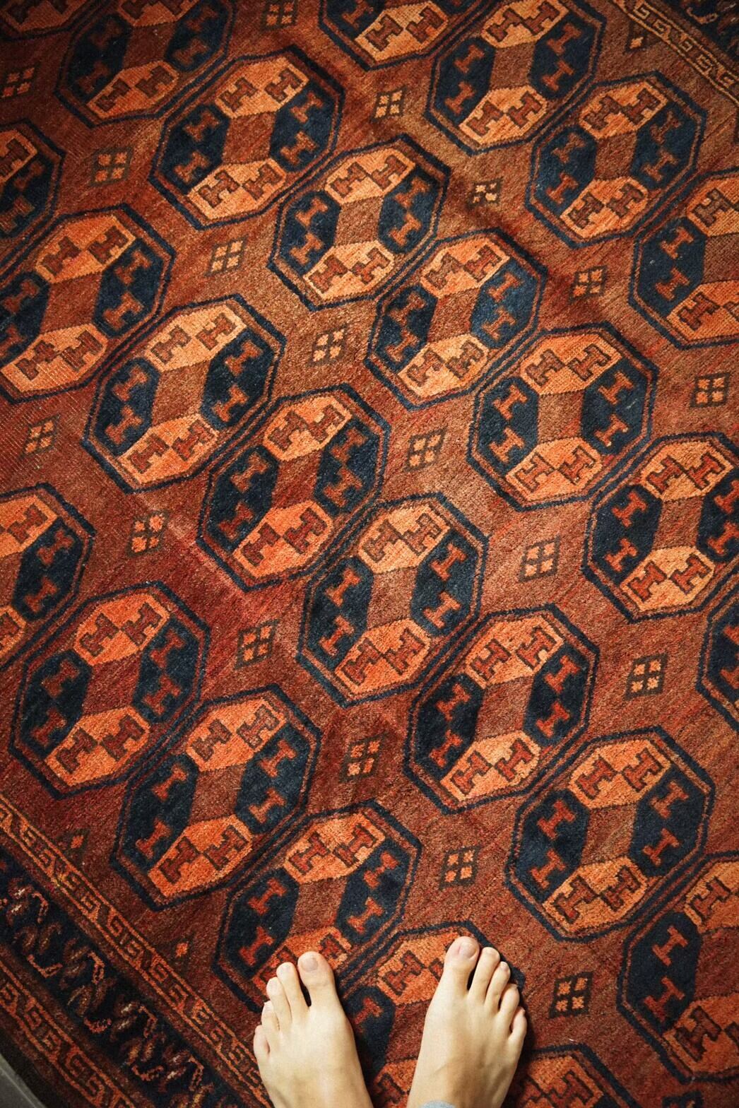 552-Semi Antique Turkmen Ersari rug | 手織りのヴィンテージラグ専門