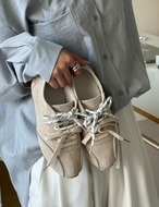 【26ss】牛革100%・String-point Sneakers_4colors