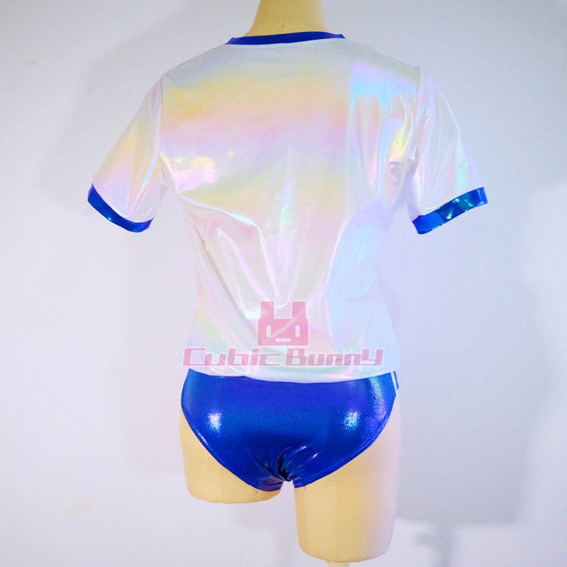 Feat. エナメル光沢体操服ブルマセット 青 （虹彩 体操着 | PAY ID
