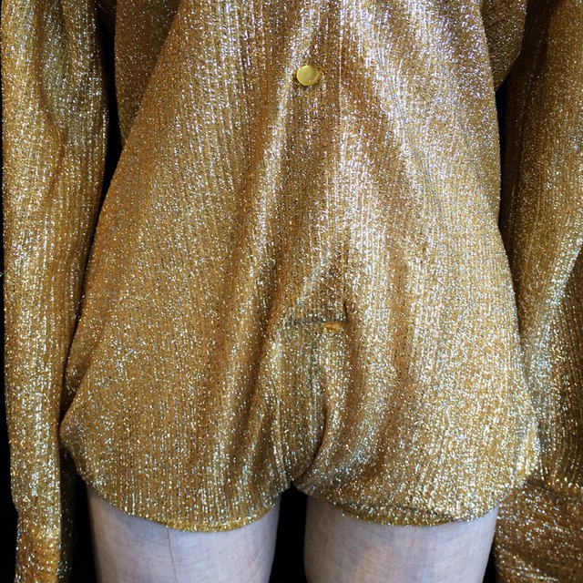 70s Metalic Gold Bodysuit