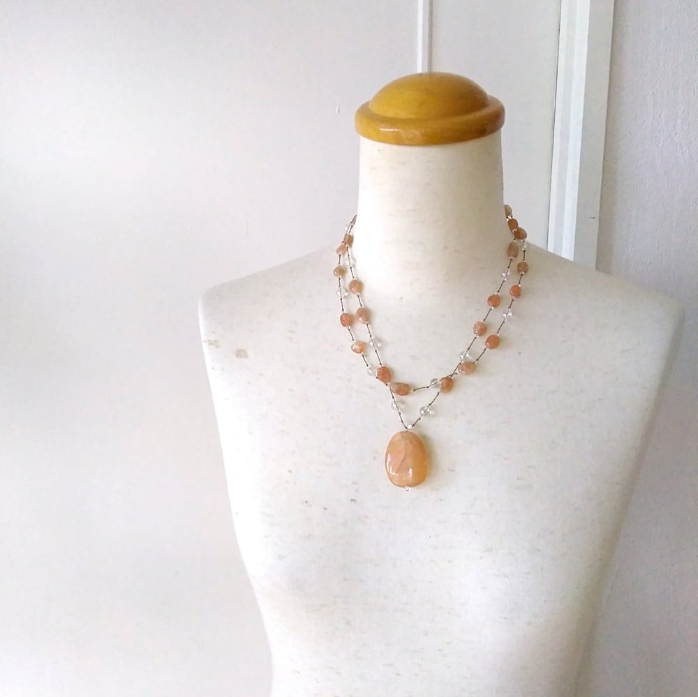 ☆元気いっぱい輝いて☆オレンジムーンストーン＆サンストーン