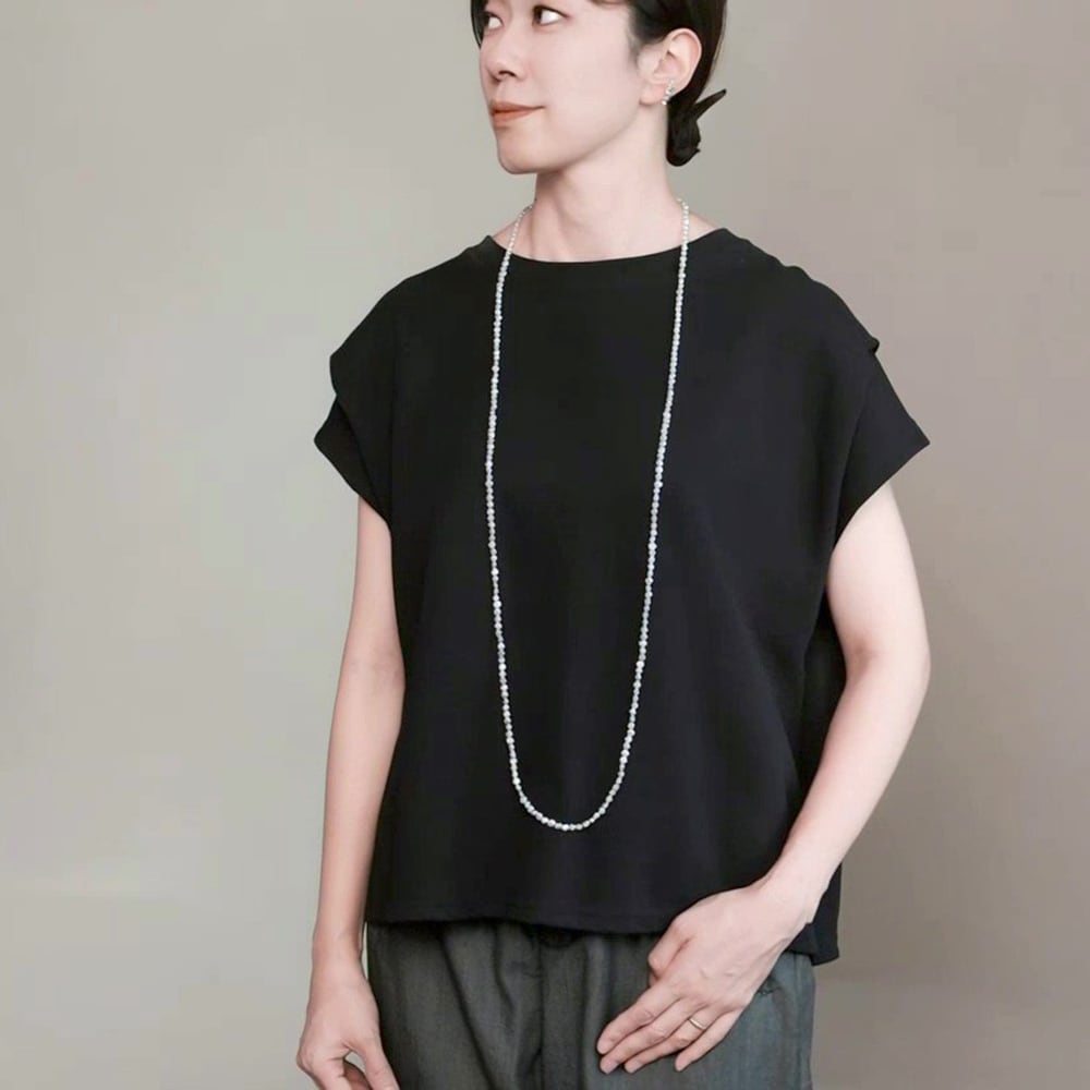 120cm ロング 小粒で軽やかなシルエット バロックパール ネックレス 淡水パール / 1連 2連 フォーマル 普段使い ギフト / pe-179