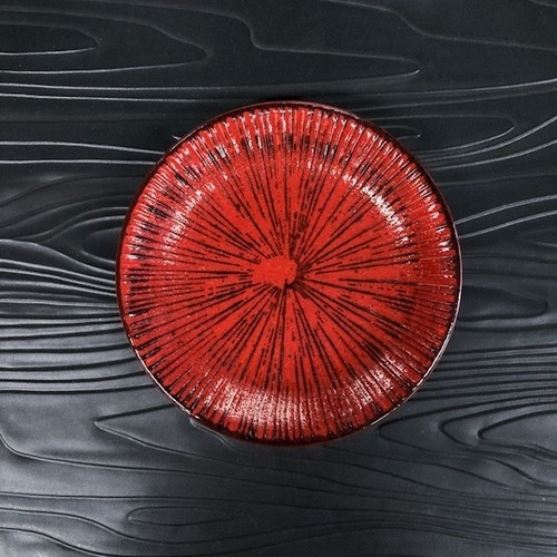 丸皿　13cm　千段　根来　4.0皿　和食器　業務用食器