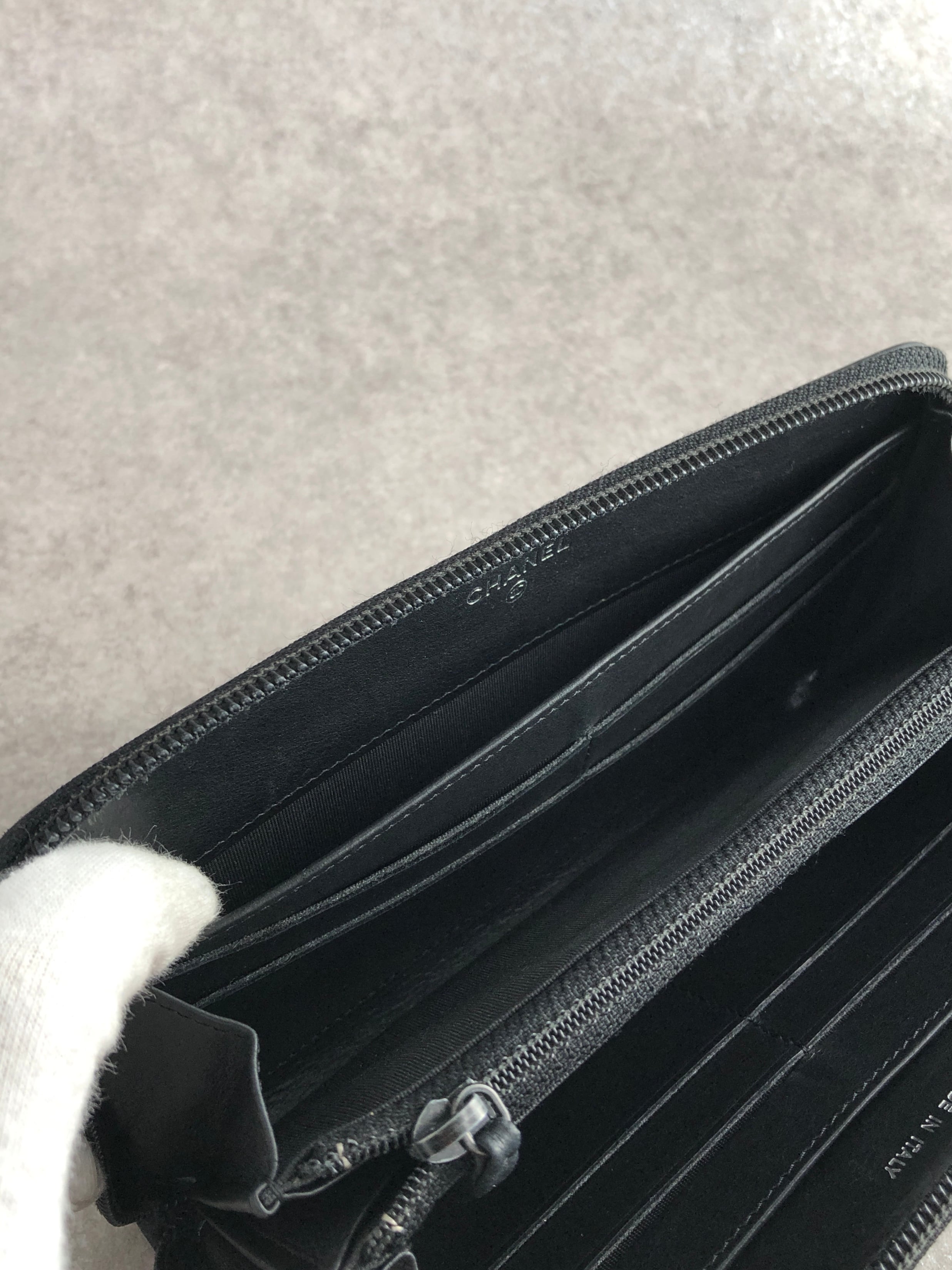 CHANEL シャネル 財布 ブラック ココマーク レザー 長財布 vintage