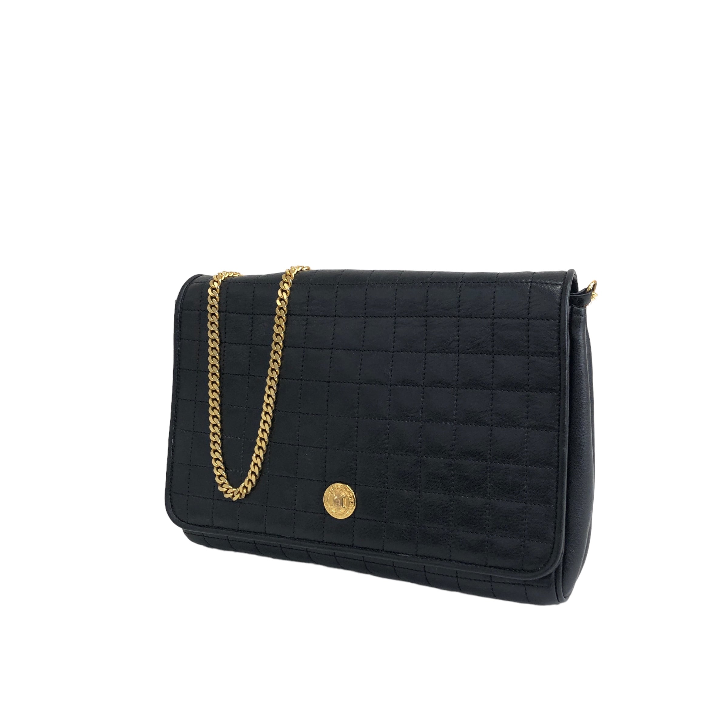 CELINE セリーヌ ブラゾン キルティング レザー チェーン CELINE セリーヌ ブラゾン キルティング レザー チェーン
