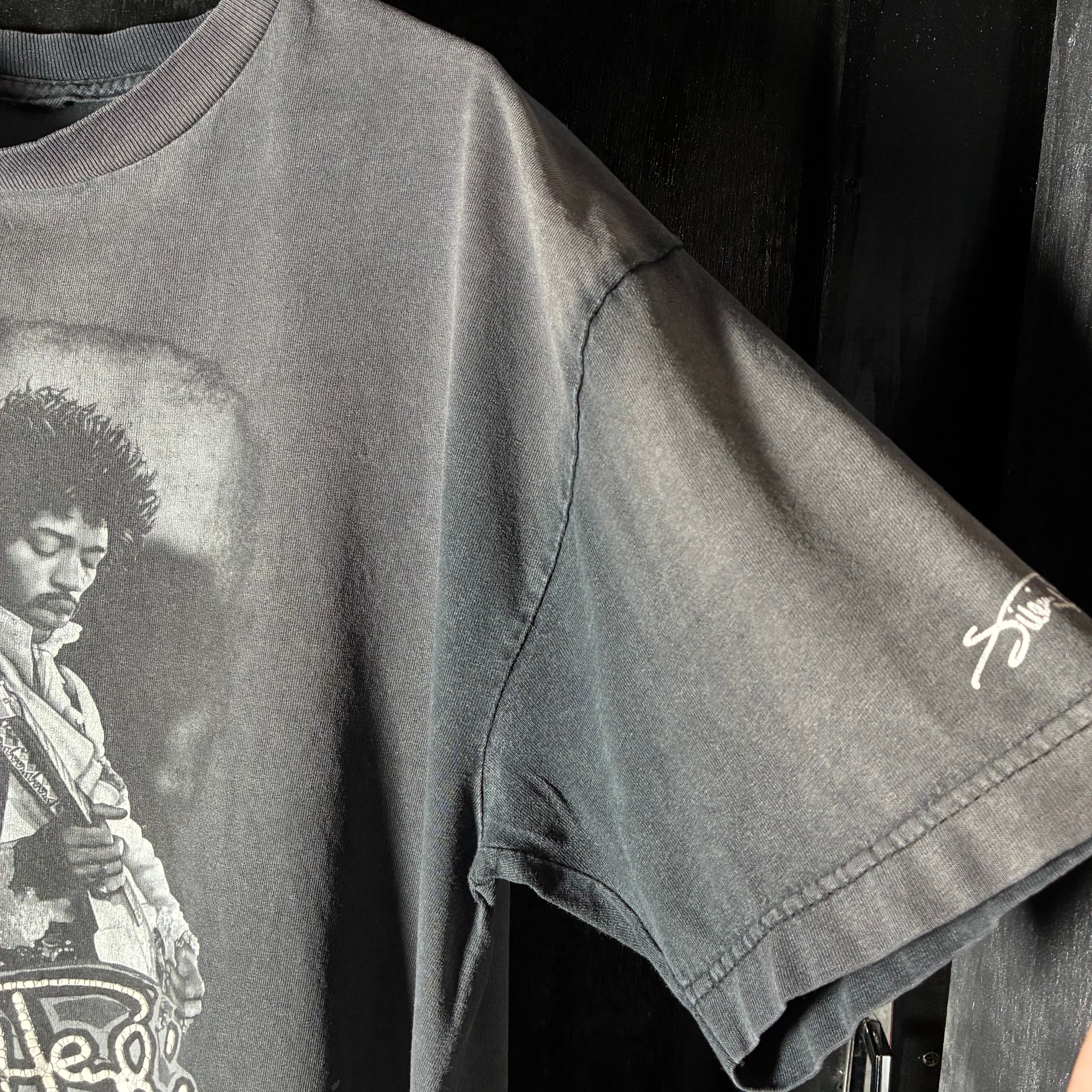 00s〜ジミヘン 鬼フェードTシャツ JIMI HENDRIX 黒 ブラック | 古着屋