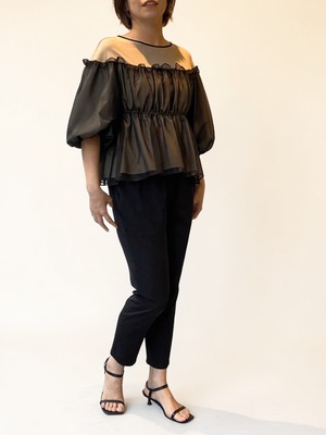 エトリアシャンブレーツイルパンツ（ブラック）