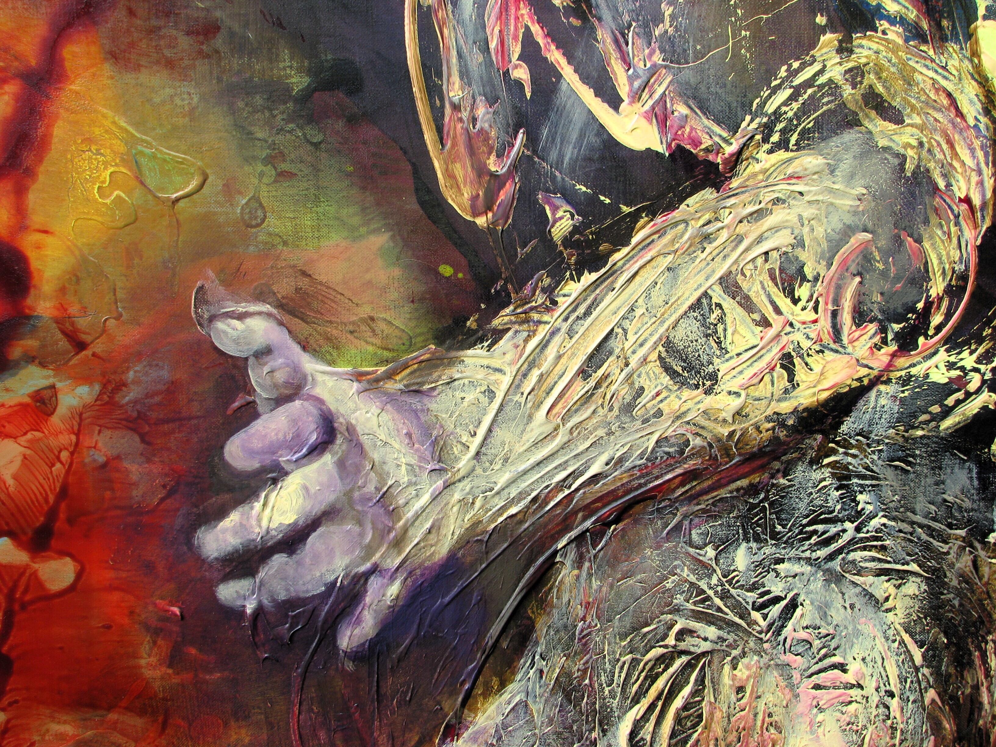 現代作家,大澤哲郎「神々の逃走-騒擾のディオニュソス to-494」F80号