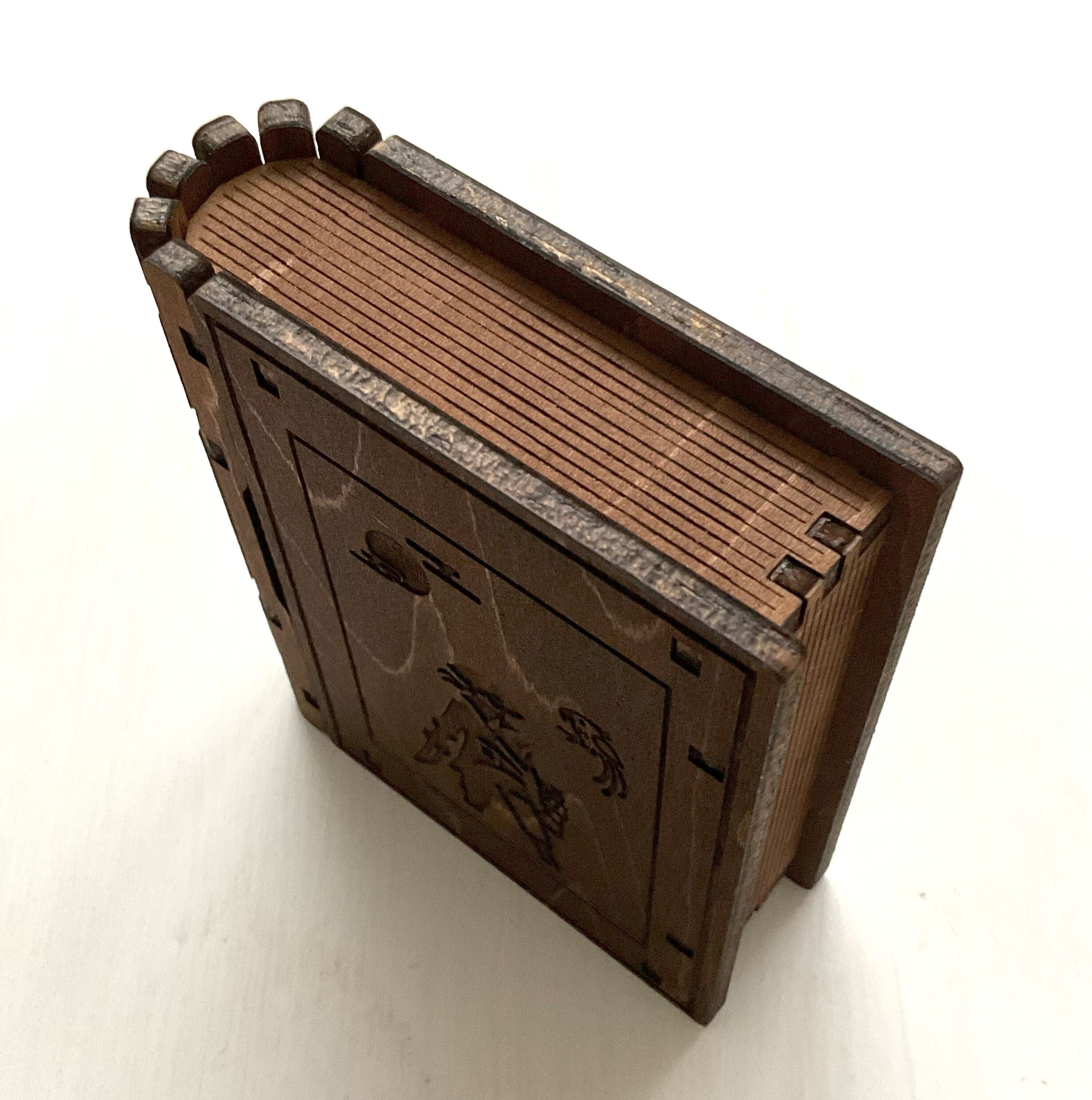 宝島】 手乗り本型BOXスライド式 oak color size＜S＞ | COLUMBOX